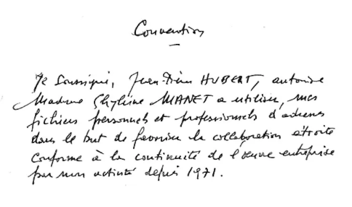 Convention du Dr Jean-Pierre Hubert