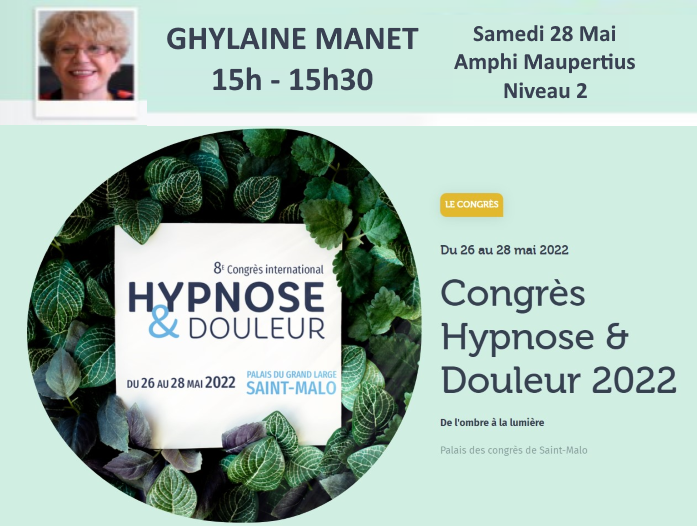 Congrès hypnose et douleur St Malo 2022