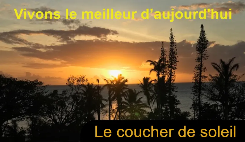 Le coucher de soleil